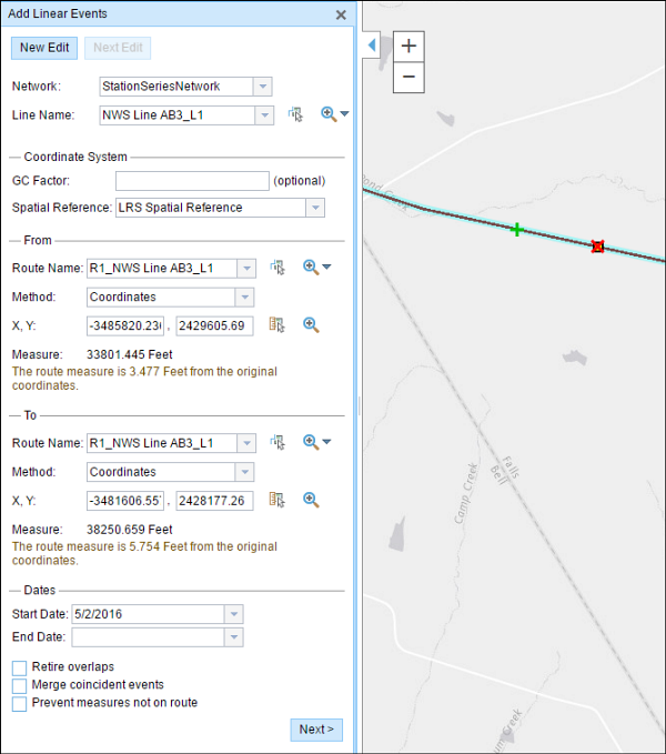 To x- and y-coordinates To x- and y-coordinates